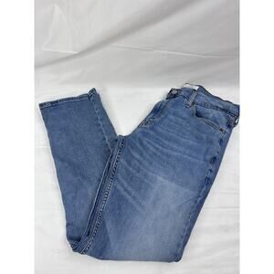 Levi Strauss Signature S37 Jeans Men 33x 30 Slim Straight Blue Denim Pre Owned